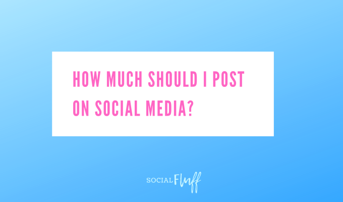 How much should I post on social media?